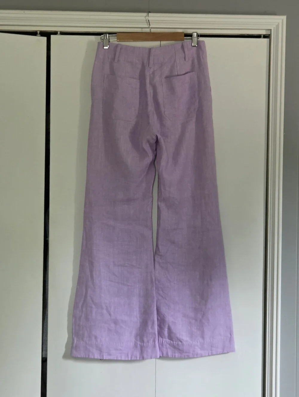 Alix Of Bohemia Lavender Wide-Leg Linen Pants